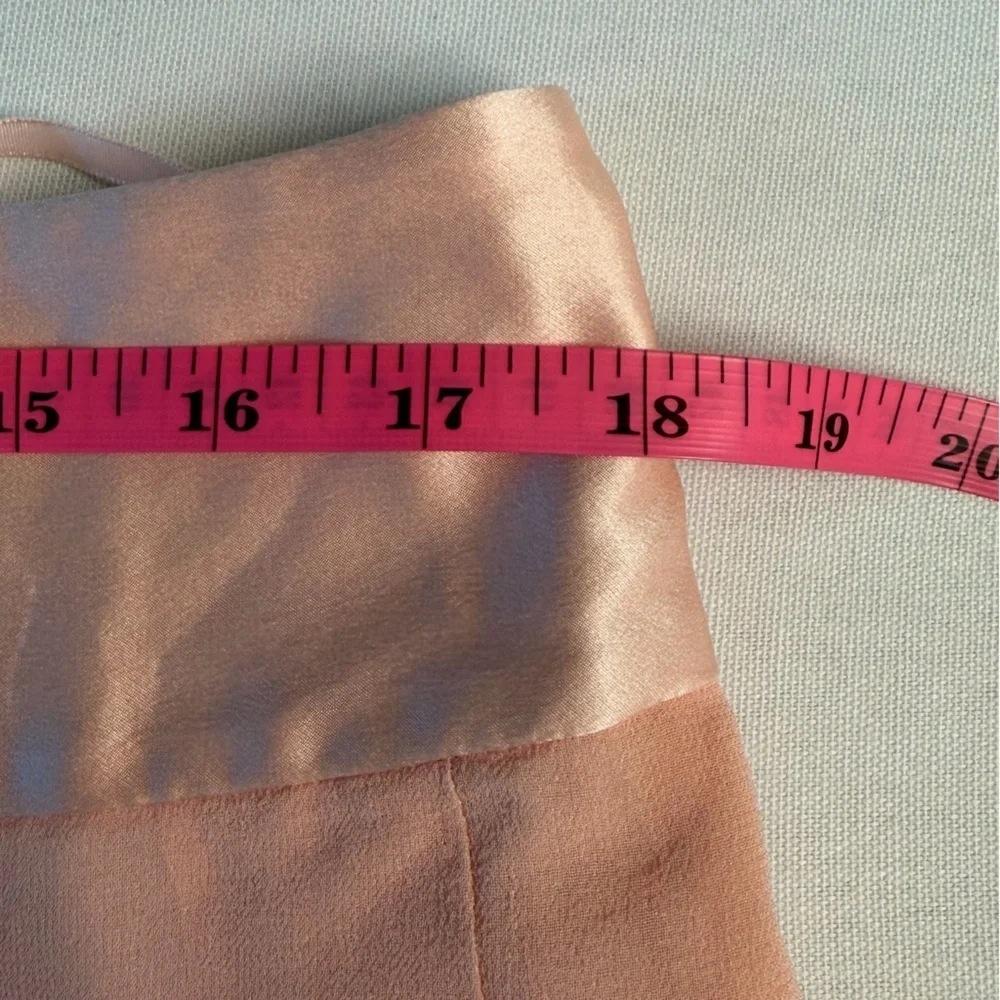 Banana Republic Silk Pleated Sheer Pastel Pink Feminine Cottagecore Skirt 14